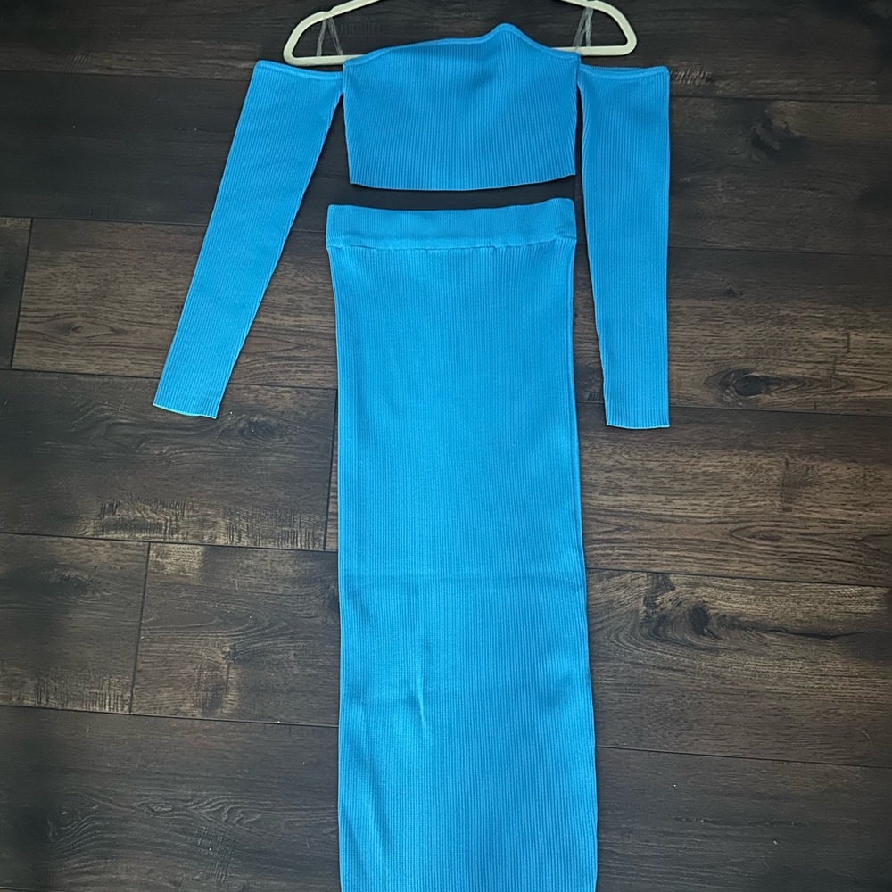 Cute Blue Skirt Set